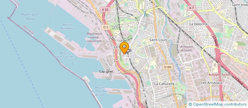 localisation de l'entreprise DEBECOM à MARSEILLE