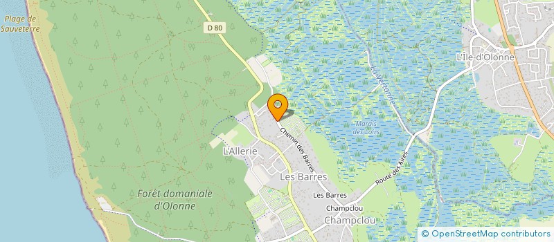 localisation de l'entreprise DEBEIR'S CREW à LES SABLES D'OLONNE