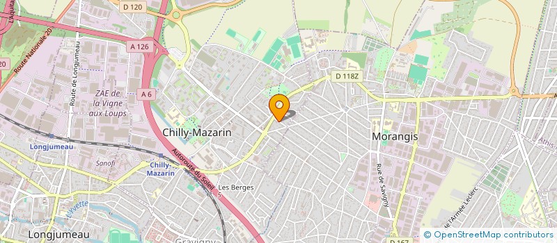 localisation de l'entreprise DEBEL à CHILLY-MAZARIN