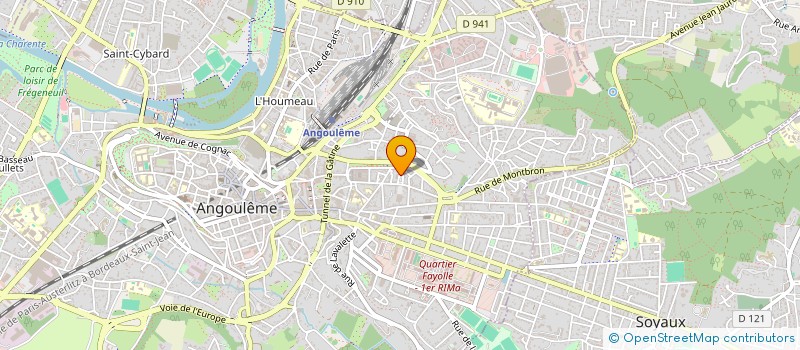 localisation de l'entreprise DEBEL INVEST à ANGOULEME