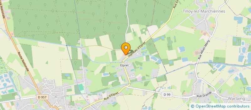 localisation de l'entreprise DEBELLEVUE  MARCHIENNES