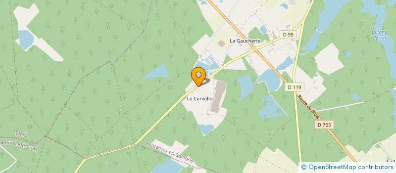 localisation de l'entreprise DEBENNE TP  FONTAINES-EN-SOLOGNE