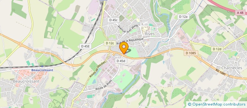 localisation de l'entreprise DEBERNARDI  RIVES