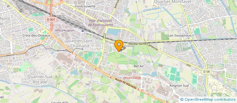 localisation de l'entreprise DEBERS  AVIGNON