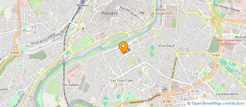 localisation de l'entreprise DEBESSIMMO  POITIERS