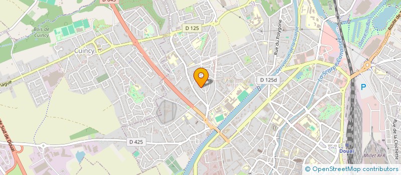 localisation de l'entreprise DEBEVE AUTOMOBILES à DOUAI