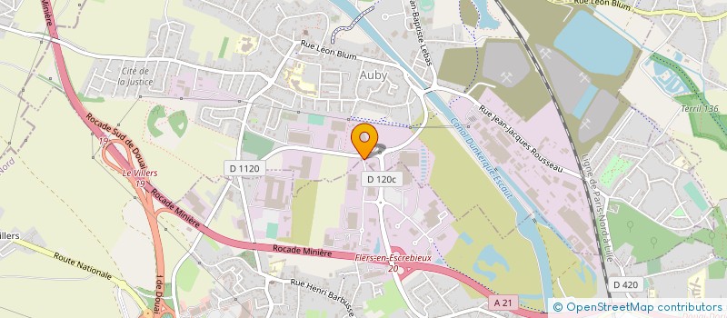 localisation de l'entreprise DEBEVRE DISTRIBUTION à FLERS-EN-ESCREBIEUX