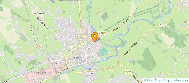 localisation de l'entreprise DEBIESSE HENRI ET FILS à CHARLIEU