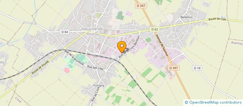 localisation de l'entreprise DEBIN CHAUFFAGE ET ASSOCIES à NEUVILLE-DE-POITOU