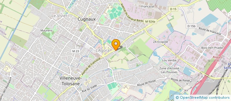 localisation de l'entreprise DEBINOS  CUGNAUX