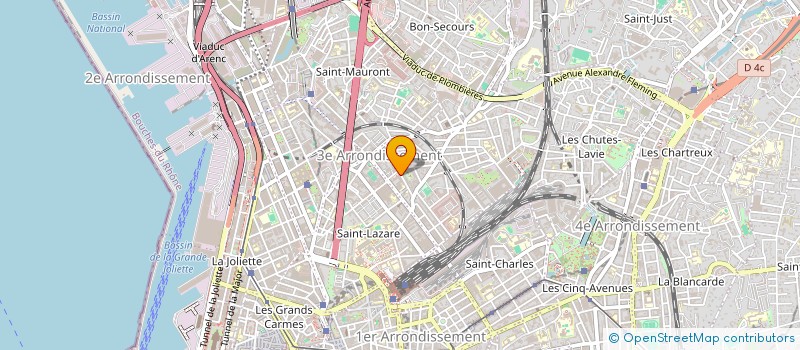 localisation de l'entreprise DEBIO à MARSEILLE