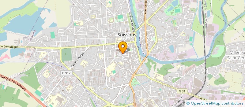 localisation de l'entreprise DEBISOL SARL à SOISSONS