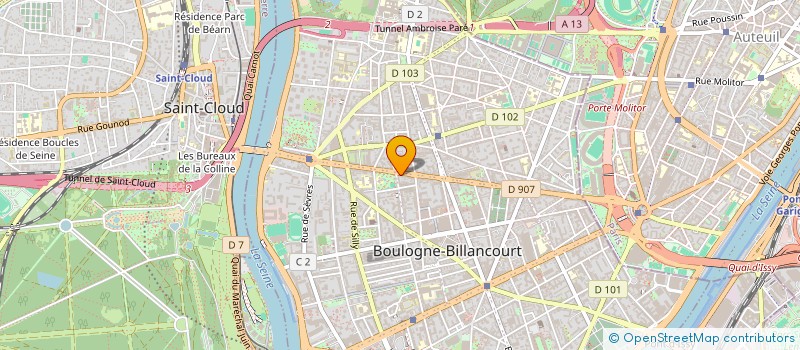 localisation de l'entreprise DEBISSE INVEST à BOULOGNE-BILLANCOURT