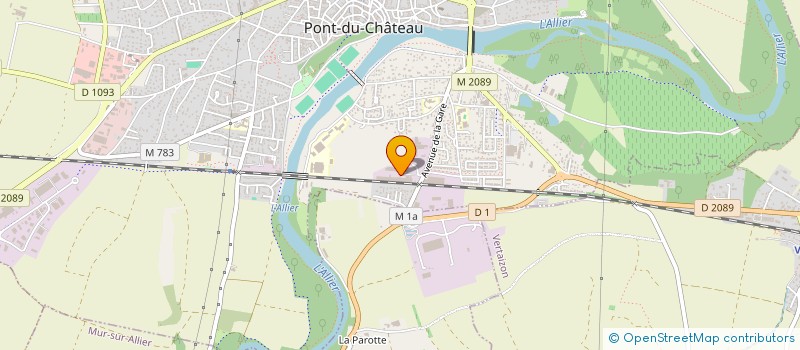 localisation de l'entreprise DEBIT EXPRESS à PONT-DU-CHATEAU