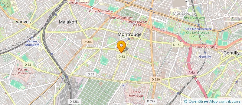 localisation de l'entreprise DEBKO  MONTROUGE