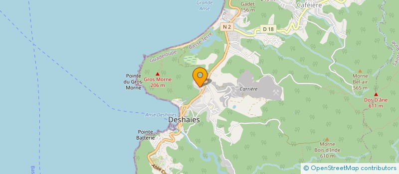 localisation de l'entreprise DEBLAINE SOINS ET SANTE à DESHAIES