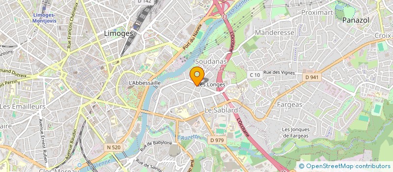 localisation de l'entreprise DEBLOIS DANCIE à LIMOGES
