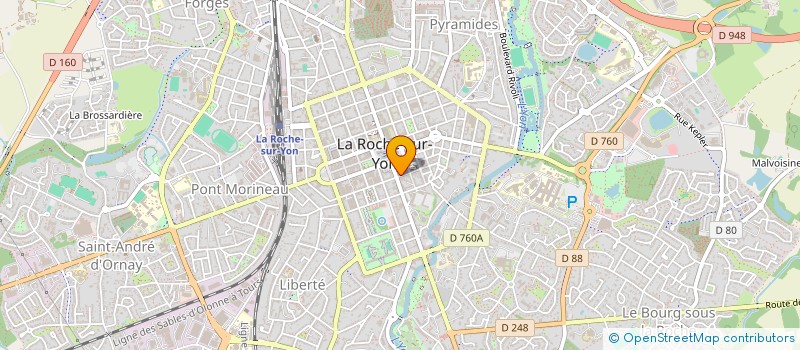 localisation de l'entreprise DEBO PROJETS à LA ROCHE-SUR-YON