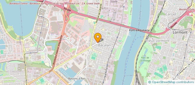 localisation de l'entreprise DEBOIS & CAZORLA à BORDEAUX