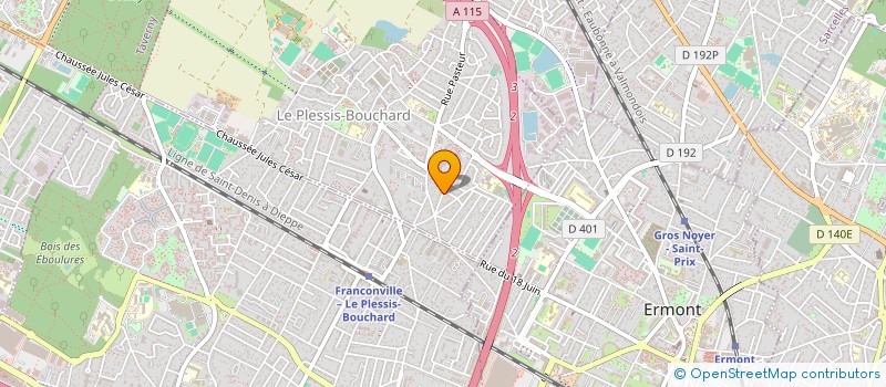 localisation de l'entreprise DEBONNE 2  LE PLESSIS-BOUCHARD