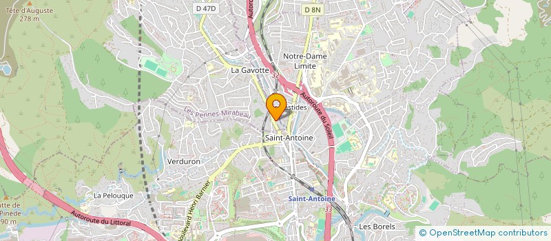 localisation de l'entreprise DEBONO TRANSPORTS à LES PENNES-MIRABEAU