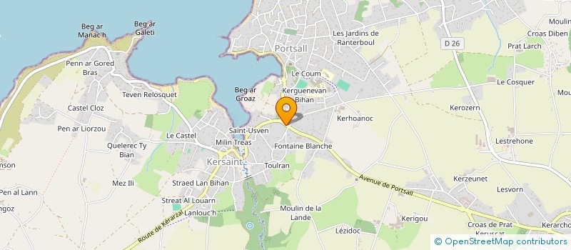localisation de l'entreprise DEBONS TOUZET à PLOUDALMEZEAU