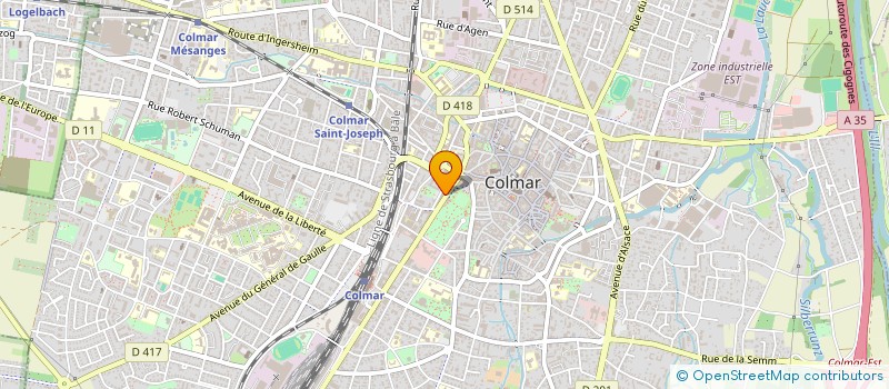 localisation de l'entreprise DEBORAH à COLMAR