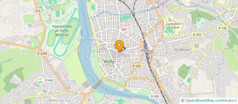 localisation de l'entreprise DEBORAH à VICHY