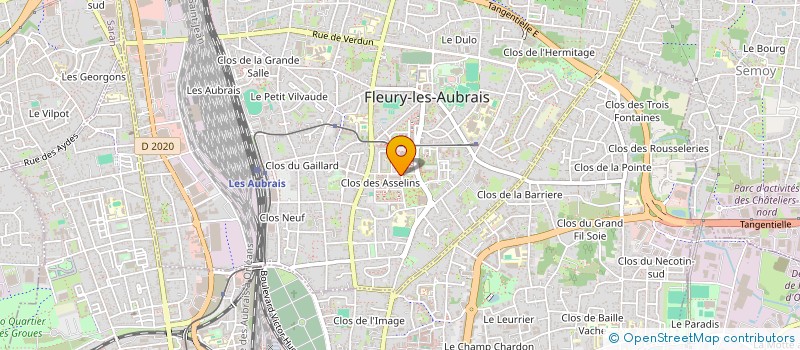 localisation de l'entreprise DEBORAH MOMBO FONDATION  FLEURY-LES-AUBRAIS
