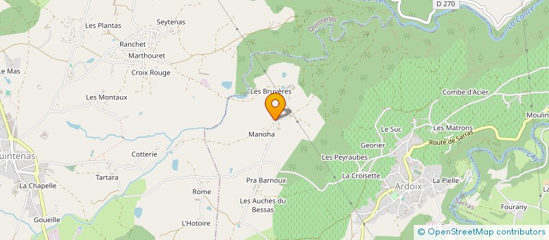 localisation de l'entreprise DEBORAH SCI  ARDOIX