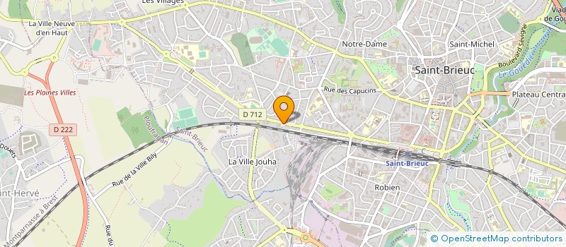 localisation de l'entreprise DEBORDE à SAINT-BRIEUC