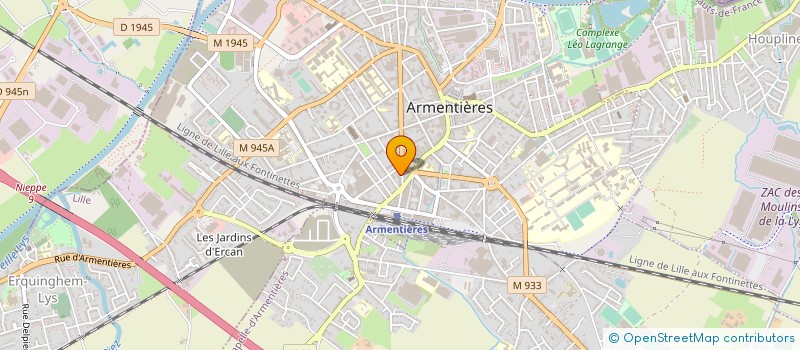 localisation de l'entreprise DEBORGIES ET COMPAGNIE à ARMENTIERES