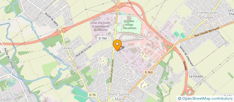 localisation de l'entreprise DEBOSS'AUTO PRESTIGE  PONT-SAINTE-MARIE