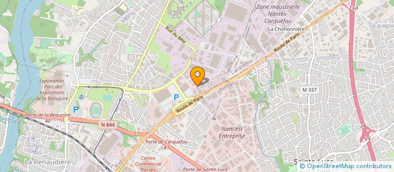 localisation de l'entreprise DEBOSSELAGE STECK PIERRE à NANTES