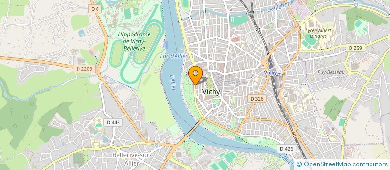 localisation de l'entreprise DEBOST à VICHY
