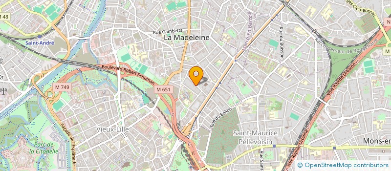 localisation de l'entreprise DEBOT à LA MADELEINE