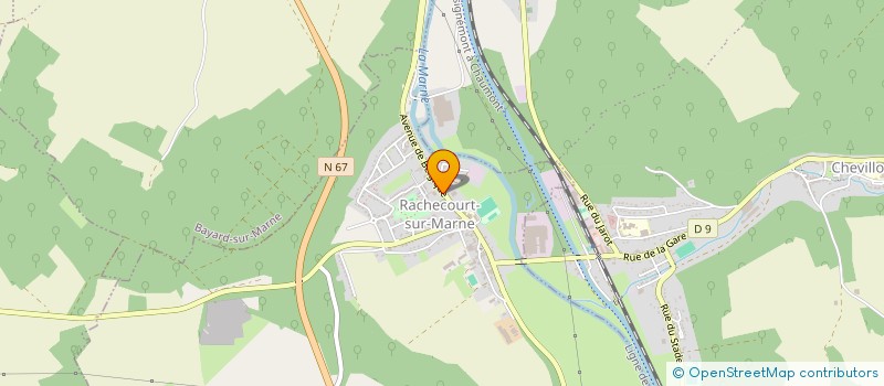 localisation de l'entreprise DEBOT IMMO à RACHECOURT-SUR-MARNE