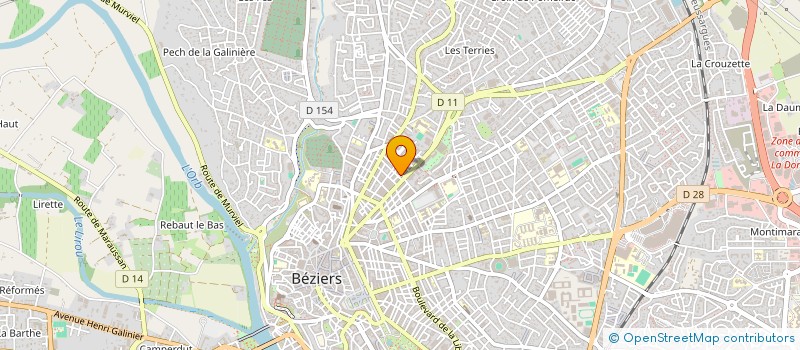 localisation de l'entreprise DEBOUCH34  BEZIERS