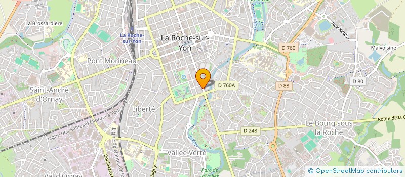 localisation de l'entreprise DEBOUCHAGE POMPAGE VENDEE  LA ROCHE-SUR-YON