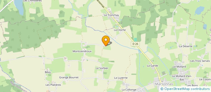 localisation de l'entreprise DEBOURG  MARSONNAS