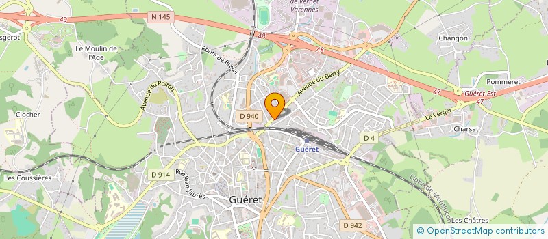 localisation de l'entreprise DEBOURGES PHILIPPE - DIAGNOSTICS IMMOBILIERS à GUERET