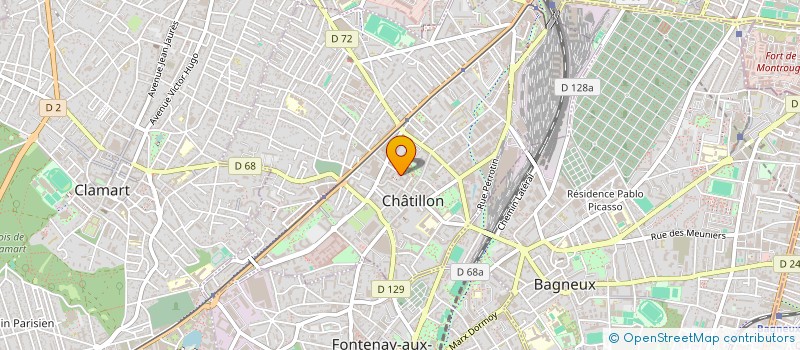localisation de l'entreprise DEBOUT à CHATILLON