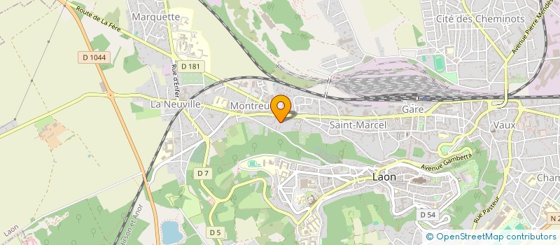 localisation de l'entreprise DEBOUT BADIADINGI POUR L'HUMANITE à LAON