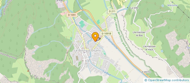 localisation de l'entreprise DEBOUT & CO  LES DEUX ALPES