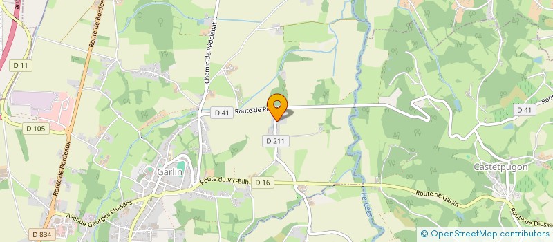 localisation de l'entreprise DEBOUT COM'UN ARBRE 64  GARLIN