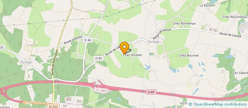 localisation de l'entreprise DEBOUT POUR AUBIN  ORLEAT