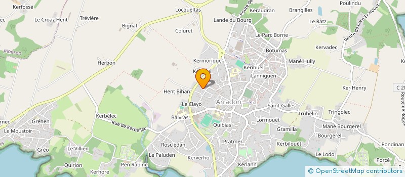 localisation de l'entreprise ' DEBOUT , RESPLENDIS ! ' FRANCE  ARRADON