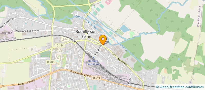 localisation de l'entreprise DEBOZPROD ET SERVICES à ROMILLY-SUR-SEINE