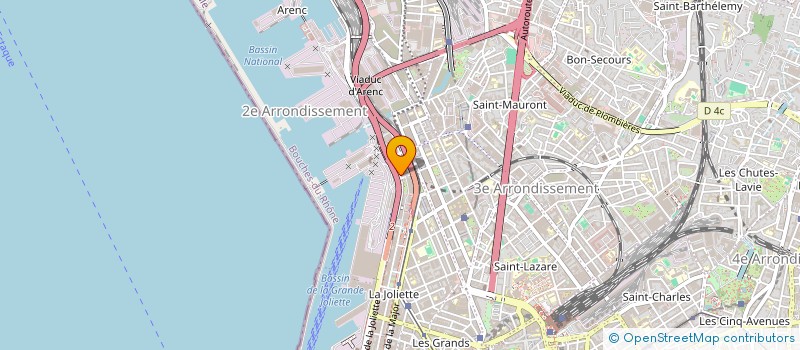 localisation de l'entreprise DEBRA-FRANCE à MARSEILLE 2