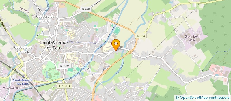 localisation de l'entreprise DEBRABANT à SAINT-AMAND-LES-EAUX